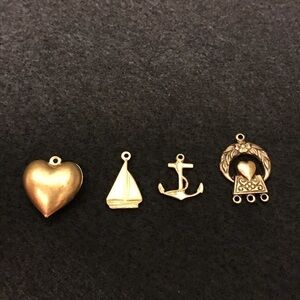 4 bronze charms